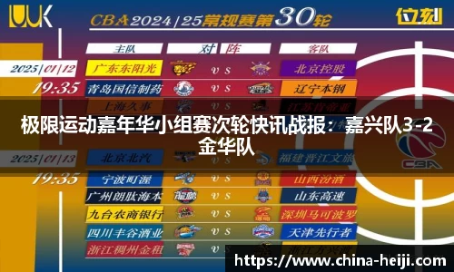 极限运动嘉年华小组赛次轮快讯战报：嘉兴队3-2金华队